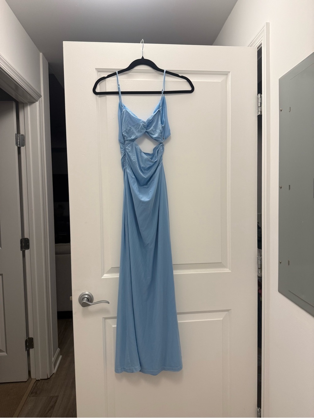 Hello Molly Sky Blue Maxi Dress with Cutout Detail - Picture 4 of 4